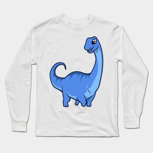 Kawaii Apatosaurus Long Sleeve T-Shirt